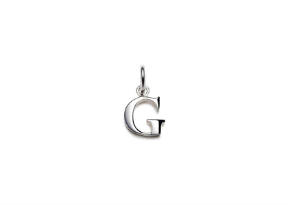 Rhodium Plated | Alphabet Pendants